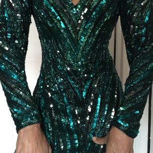One of a kind vintage Bob Mackie hand beaded gown